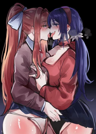 Monika And Mita (KureNaiZ1) [Doki Doki Literature Club] [MiSide]