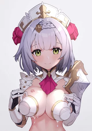 Noelle getting fresh milk