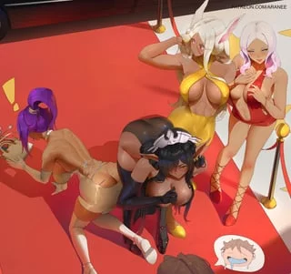 yoruichi, olga, mirko & hibana (aranee)