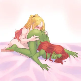 [Justharoo] (D.C.) Harley Quinn eats Poison Ivy\'s ass.