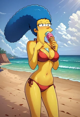 I seem to have spilled some ice cream. Who wants to lick it up?