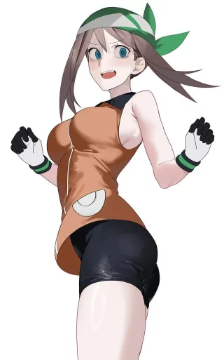 May Looking Great in Her Spats [Pokemon]