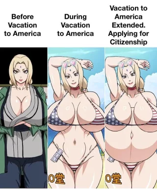 (Tsunade) vacation to America