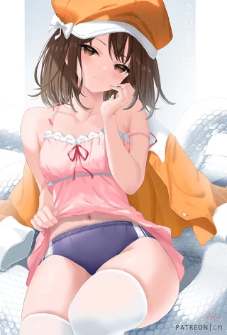 Nadeko Showing Off Her Buruma Bottom [Monogatari]