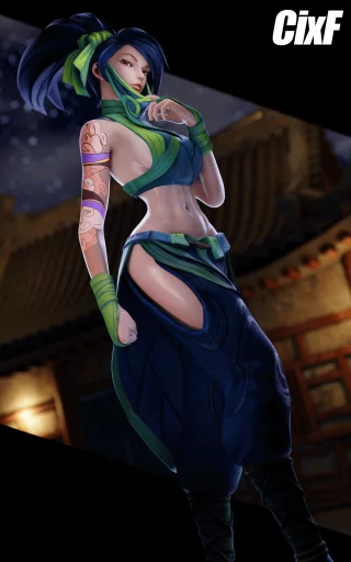 \"Midnight walk~ \"  //   Akali   //  (CixF)