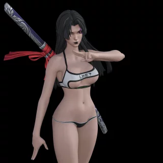 [Render] Peephole SFW Psylocke #2 [PerfectDark023]