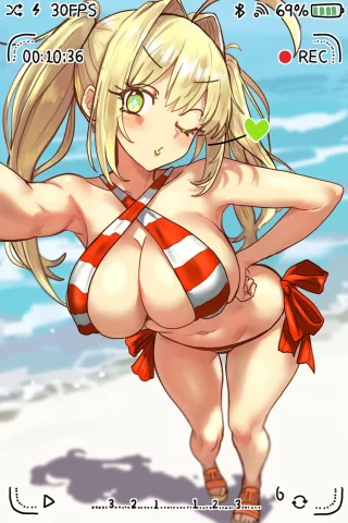 Summer Nero\'s Selfie (ebora) [Fate/Grand Order]