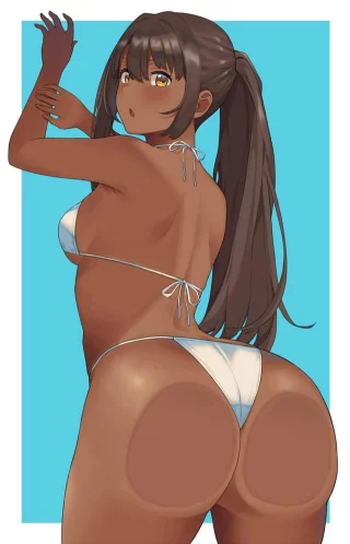 Chocolate booty on the glass