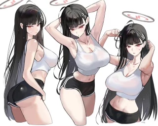 Rio in dolphin shorts (Haze) [Blue Archive]