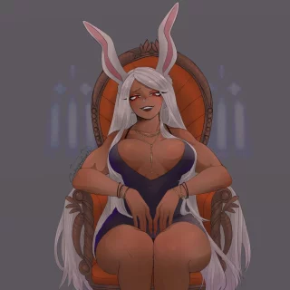 Miruko looking, respectfully. [F] (catastrofeels)