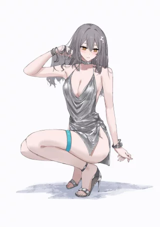 Stelle in dress