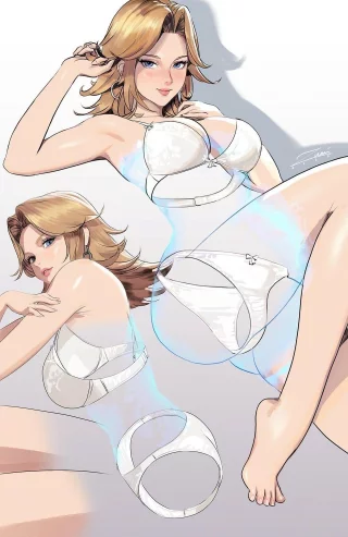 Sue showing off her underwear (Zumi)