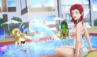My New Marvel Rivals Black Widow x Invisible woman x She hulk Fanart .