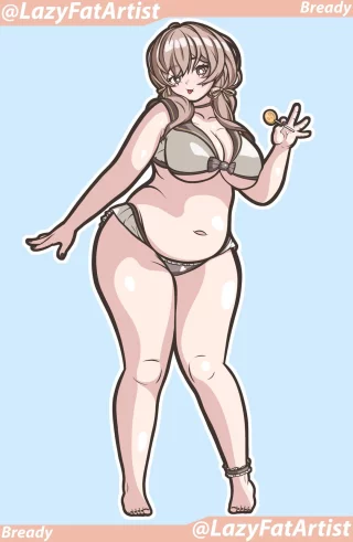 I drew Bready in swimsuit (Part 2 of a NIKKE and Girls\' Frontline crossover art)