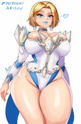 Emma Frost and her thick ultra thighs [Marvel] (anisdrawn)