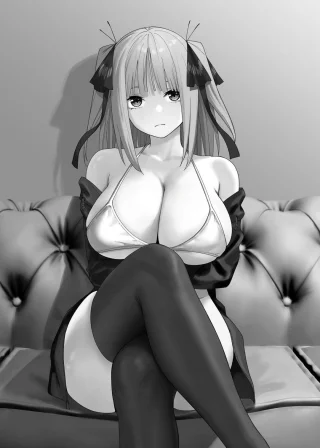 Sexy Nino Nakano On The Couch (Quintessential Quintuplets)