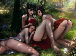 Azula, Ty Lee, and Mai [Avatar the last airbender ] (demonlorddante)