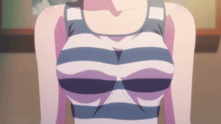 Akane teasing with her boobs [Megami no Café Terrace]