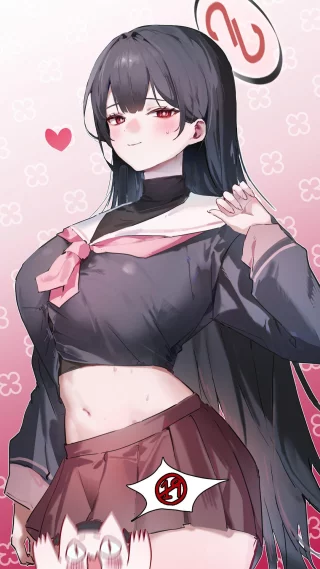 Rio in Koharu\'s clothes (yogu)