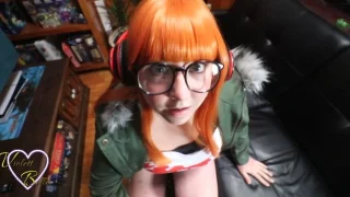 Futaba jerks you off then sucks your cock (cosplay)
