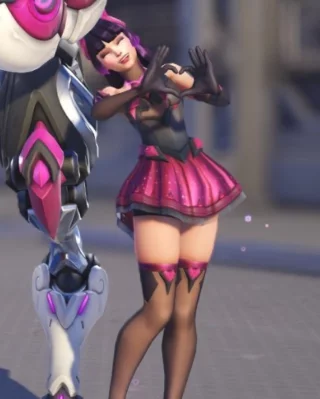 Dva\'s thick thighs in her new skin [Overwatch 2]
