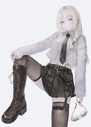 Showing her Boots [Artist\'s Original]