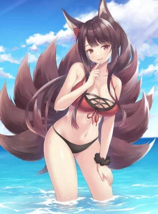 [Azur Lane] Akagi at the beach