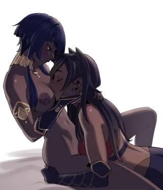 “Gods.. I’m glad my fate has led me here.. to you~ so I can worship you like this..~”