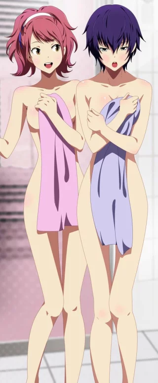 [f4a] does someone want to fuck  Naoto Shirogane and Rise Kujikawa in a hot spring and fill them up