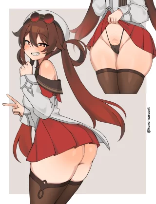Hu Tao [genshin impact] (kuromaruart)