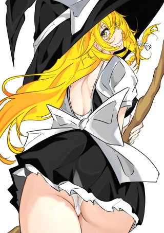 Marisa upskirt gyatt [Touhou Project]