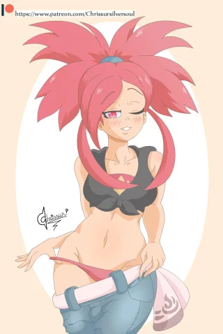 Flannery Strip Tease [Pokemon]