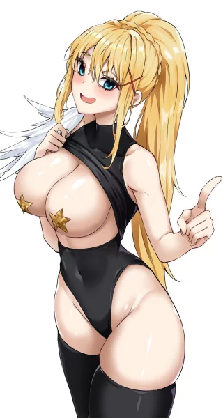 Darkness Shirt Lift [Konosuba]