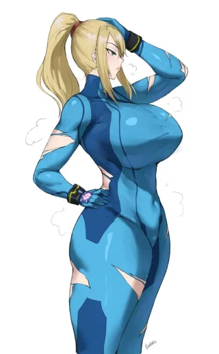 Samus\'s suit is torn (Batako)