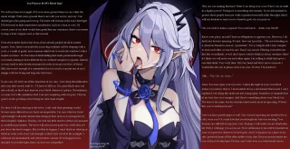 You Want to Be MY Blood Bag? [vampire] [biting] [blood] [ambiguous reader] [no sex] [artist: @vickie21579]