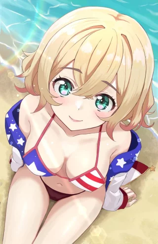 Nanami Mami Sitting On The Beach [Rent A Girlfriend]