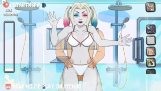 Harley up against the glass (HoleHouseGame)