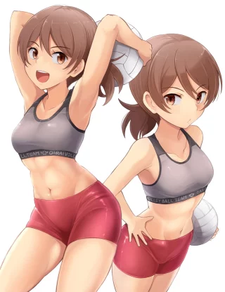 Volleyball Shinobu [Girls und Panzer]