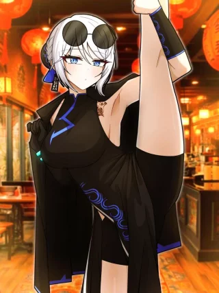 Faust Stretching Her Leg [Limbus Company]