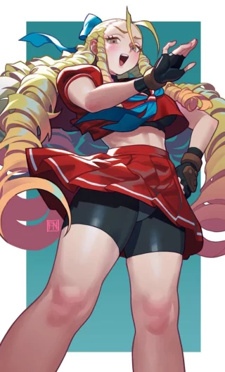 Karin Striking Her Pose [Street Fighter]