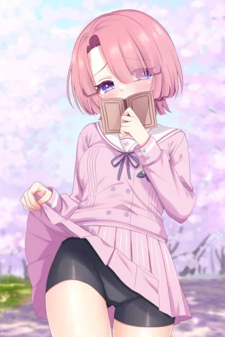 Mao Revealing Her Spats [Idolmaster]