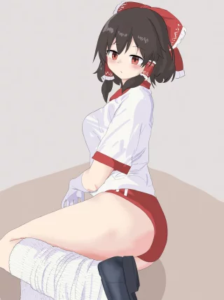 Reimu Looking Cute in Buruma [Touhou]