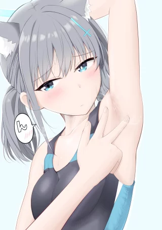Shiroko\'s cute lil armpussy