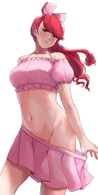 Kasumi taking off that cumbersome swimsuit