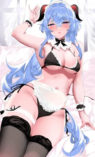 Daily Ganyu Lewdie #1246 Naughty Maid