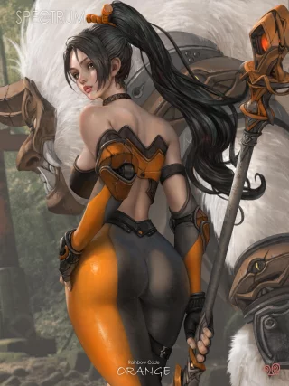 Momiji in Orange by YAM_Spectrum.  Also, come visit the Momiji reddit!  We always need more people!