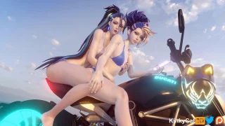 Akali & Kai\'sa (kinkykatt3d)