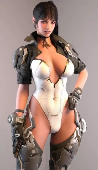 Bunny shows her breasts