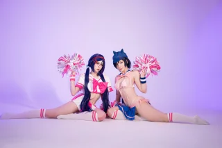 Cool Mita and Mita cosplay [Miside] (Hioshicos, Dekomores)