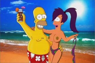 Be topless like Homer! YIIIPEEEE